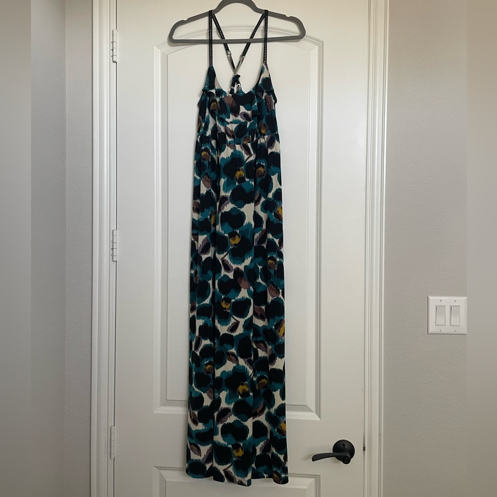 Strapless Floral Maxi Dress